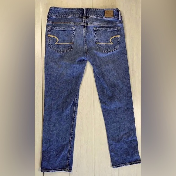 American Eagle Women's Stretch Artist Jeans Blue Size 0 Regular - Picture 2 of 4